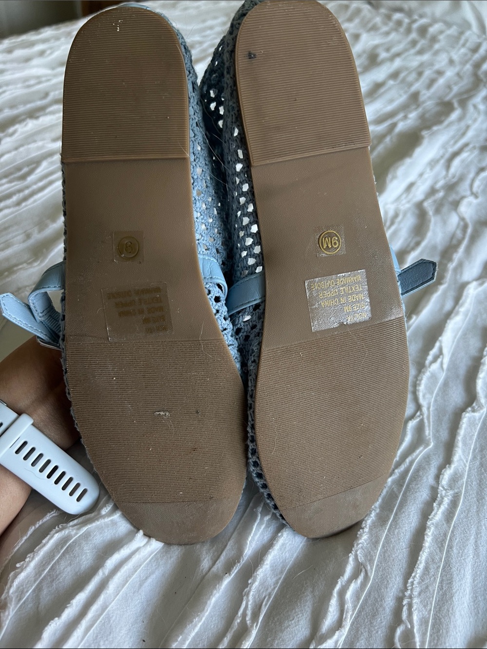 Coconuts by Matisse Blue Mesh Mary Jane Flats - Picture 5 of 7